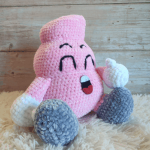 pink poop caca rosa arale amigurumi